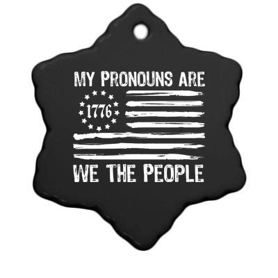 We The People 1776 Usa Gift Ceramic Star Ornament