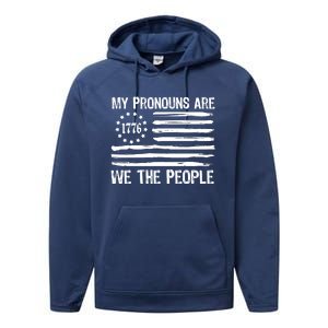 We The People 1776 Usa Gift Performance Fleece Hoodie