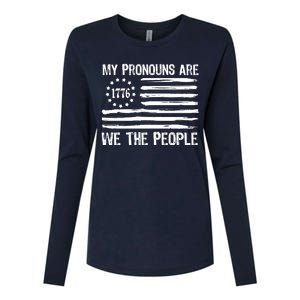 We The People 1776 Usa Gift Womens Cotton Relaxed Long Sleeve T-Shirt