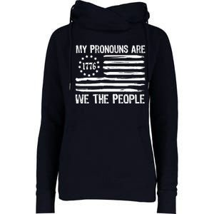 We The People 1776 Usa Gift Womens Funnel Neck Pullover Hood