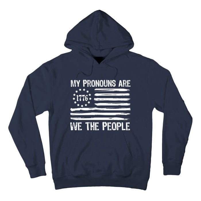 We The People 1776 Usa Gift Tall Hoodie