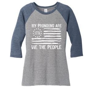 We The People 1776 Usa Gift Women's Tri-Blend 3/4-Sleeve Raglan Shirt