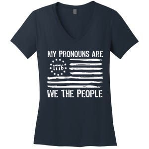 We The People 1776 Usa Gift Women's V-Neck T-Shirt