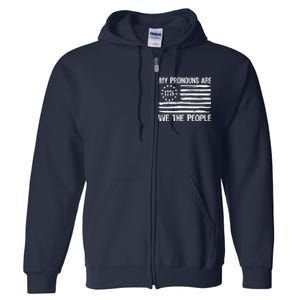 We The People 1776 Usa Gift Full Zip Hoodie