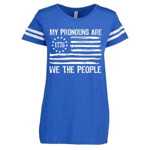 We The People 1776 Usa Gift Enza Ladies Jersey Football T-Shirt