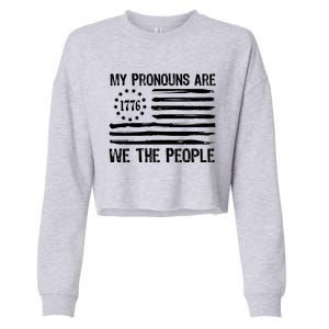 We The People 1776 Usa Gift Cropped Pullover Crew