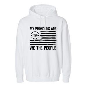 We The People 1776 Usa Gift Garment-Dyed Fleece Hoodie