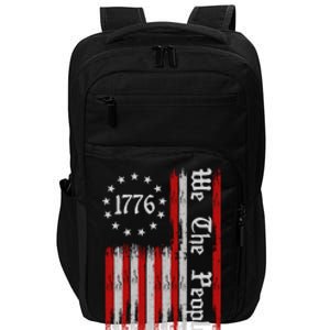 We The People 1776 Distressed USA American Flag Impact Tech Backpack