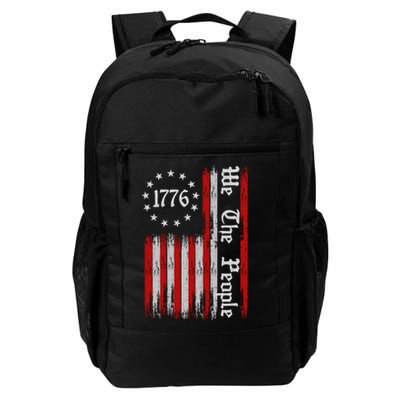 We The People 1776 Distressed USA American Flag Backpack