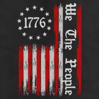 We The People 1776 Distressed USA American Flag 11oz C Handle Ceramic Mug