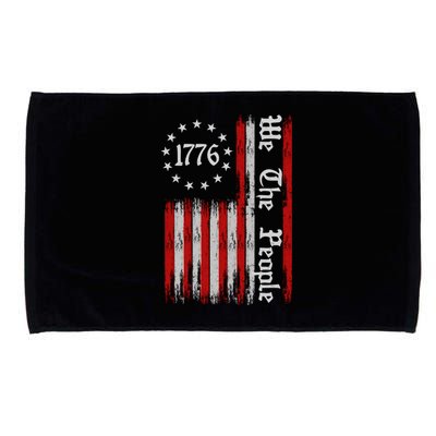 We The People 1776 Distressed USA American Flag Microfiber Hand Towel