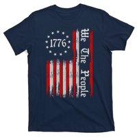 We The People 1776 Distressed USA American Flag T-Shirt