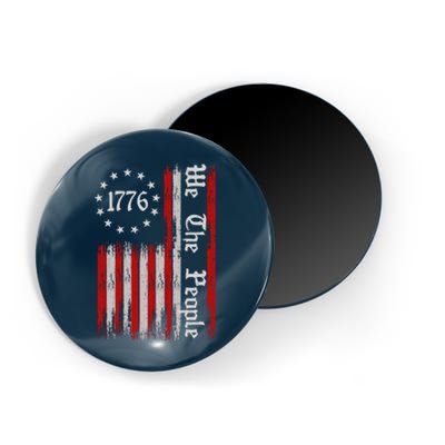 We The People 1776 Distressed USA American Flag Magnet