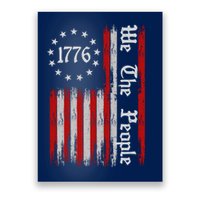 We The People 1776 Distressed USA American Flag Poster