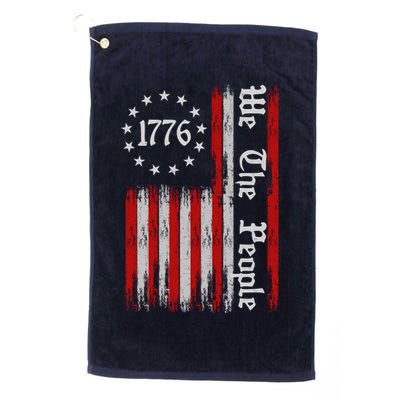 We The People 1776 Distressed USA American Flag Golf Towel