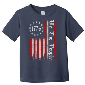 We The People 1776 Distressed USA American Flag Toddler T-Shirt