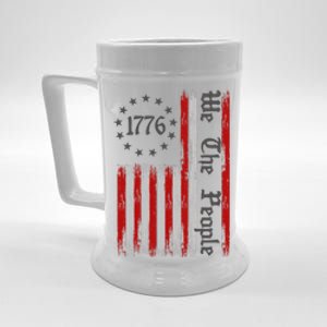 We The People 1776 Distressed USA American Flag Beer Stein