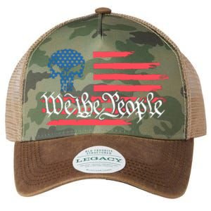 We The People US Flag Skull Legacy Tie Dye Trucker Hat