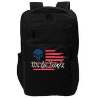 We The People US Flag Skull Impact Tech Backpack