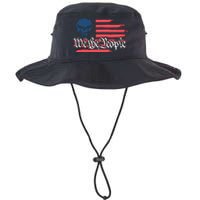 We The People US Flag Skull Legacy Cool Fit Booney Bucket Hat