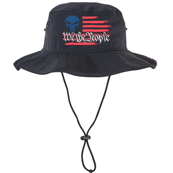 We The People US Flag Skull Legacy Cool Fit Booney Bucket Hat