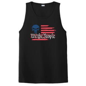 We The People US Flag Skull PosiCharge Competitor Tank