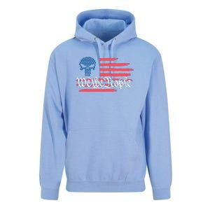 We The People US Flag Skull Unisex Surf Hoodie