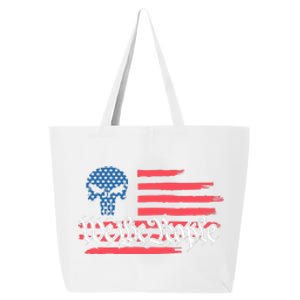 We The People US Flag Skull 25L Jumbo Tote