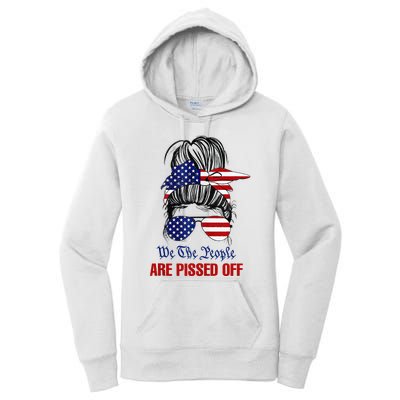 We The People Are Pissed Messy Bun Hair Women's Pullover Hoodie