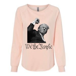 We The People Support Donald Trump Womens California Wash Sweatshirt