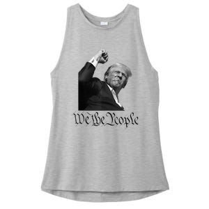 We The People Support Donald Trump Ladies PosiCharge Tri-Blend Wicking Tank