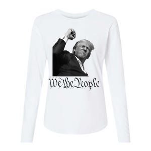 We The People Support Donald Trump Womens Cotton Relaxed Long Sleeve T-Shirt