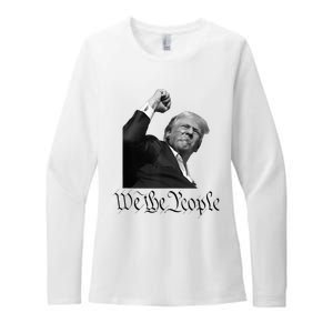 We The People Support Donald Trump Womens CVC Long Sleeve Shirt