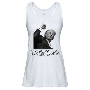 We The People Support Donald Trump Ladies Essential Flowy Tank