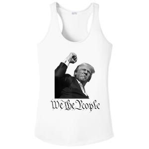 We The People Support Donald Trump Ladies PosiCharge Competitor Racerback Tank