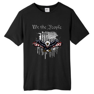 We The People Patriotic Eagle American Flag 4th July Tall Fusion ChromaSoft Performance T-Shirt