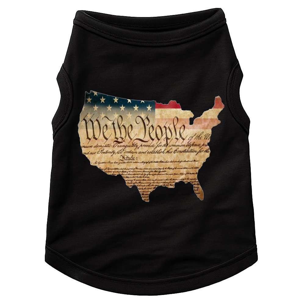 We The People Constitution Usa Flag 2nd Adt Gun Rights Gift Doggie Tank