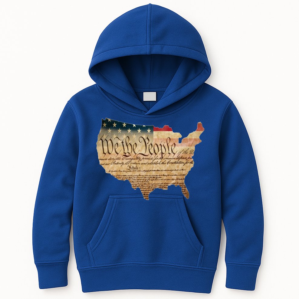 We The People Constitution Usa Flag 2nd Adt Gun Rights Gift Kids Hoodie