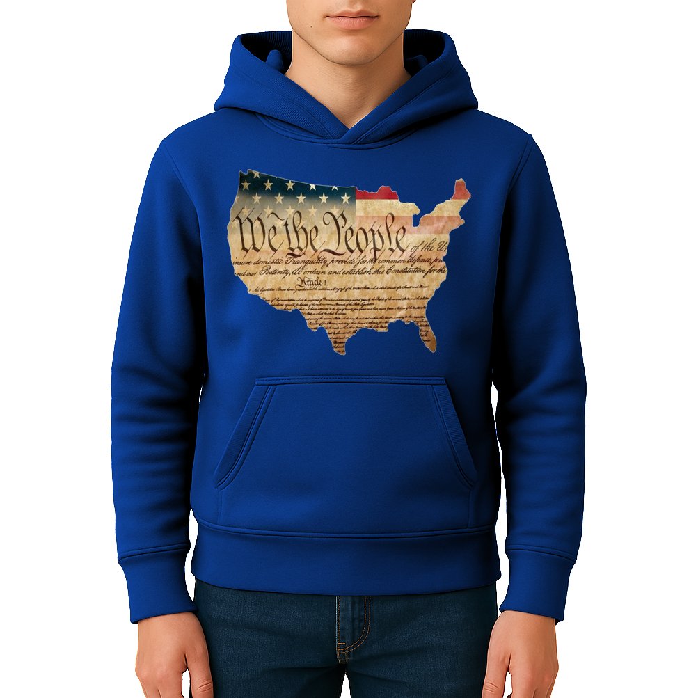 We The People Constitution Usa Flag 2nd Adt Gun Rights Gift Kids Hoodie