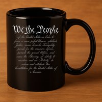 We The People US Constitution 4th Of July Patriotic 11oz C Handle Ceramic Mug