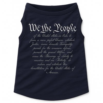 We The People US Constitution 4th Of July Patriotic Doggie Tank
