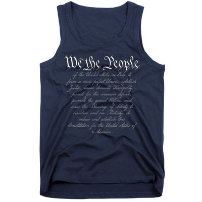 We The People US Constitution 4th Of July Patriotic Tank Top