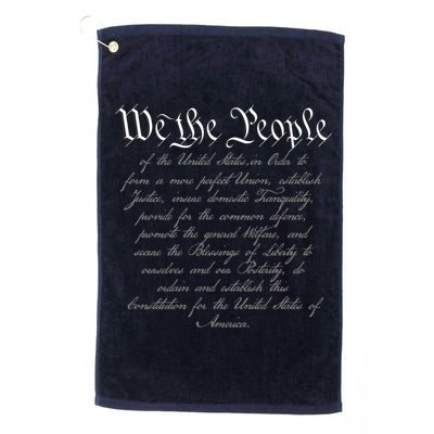 We The People US Constitution 4th Of July Patriotic Golf Towel