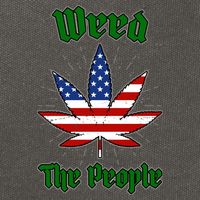Weed The People Marijuana Usa Flag Funny Cotton Canvas Backpack