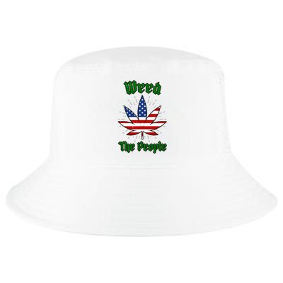 Weed The People Marijuana Usa Flag Funny Cool Comfort Performance Bucket Hat