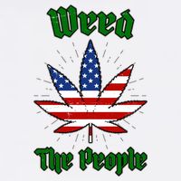 Weed The People Marijuana Usa Flag Funny T-Shirt