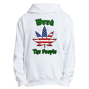 Weed The People Marijuana Usa Flag Funny Urban Pullover Hoodie