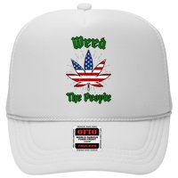 Weed The People Marijuana Usa Flag Funny Trucker Hat
