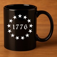 We The People 1776 Betsy Ross Flag 13 Stars 11oz C Handle Ceramic Mug