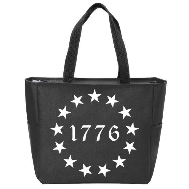 We The People 1776 Betsy Ross Flag 13 Stars Zip Tote Bag